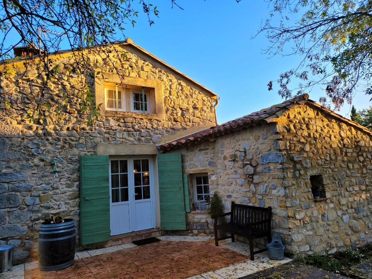 Villa de 3 chambres avec piscine privee jacuzzi et jardin clos a Lussana Lussan  Esterno foto